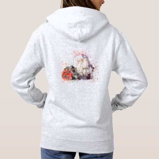 Pull À Capuche Noël père Noël (Dos)