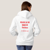 Pull À Capuche Noël Sweatshirt à capuchon de base pour femmes (Dos entier)