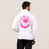 Pull À Capuche Nœud de flamant rose-68730 (Dos entier)