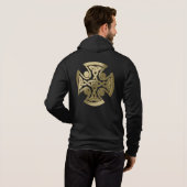 Pull À Capuche noeud d'or celtique (Dos entier)