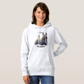 Pull À Capuche Noir de Terrier d'écossais/blond comme les blés, (Devant entier)