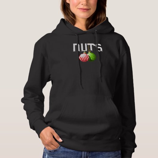 Pull À Capuche Noix de poitrine châtaignes noël Couples noix (Devant)