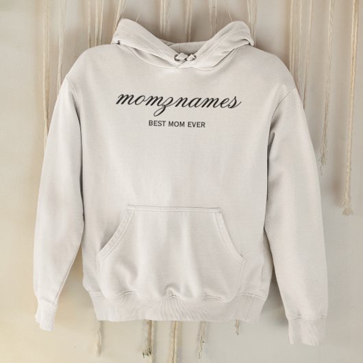 Pull À Capuche Nom de la calligraphie personnalisée de la meilleu