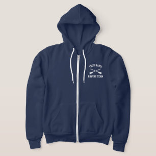 Pull À Capuche Nom de l'équipe d'aviron de bateau personnalisé pa