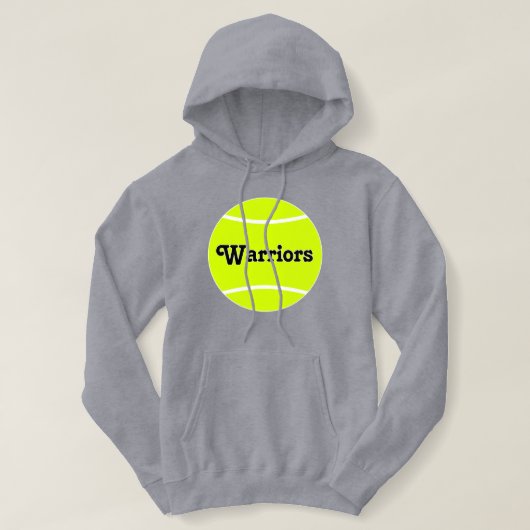 Pull À Capuche Nom de l'équipe de tennis personnalisée ou texte f (Design devant)