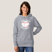 Pull À Capuche Nom d'équipe de baseball personnalisé ou texte Spo (Devant entier)