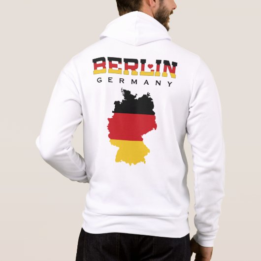 Pull À Capuche Nom personnalisé Berlin Allemagne (Dos)