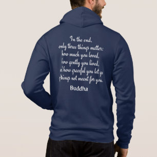 Pull À Capuche Nom personnalisé Bouddha Citation 3 chemises et ve