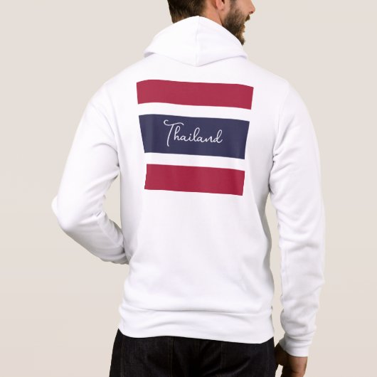 Pull À Capuche Nom personnalisé Couleurs Thaïlande (Dos)