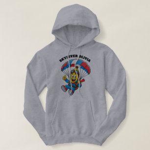 Pull À Capuche Nom personnalisé de parachutiste drôle Banana Para