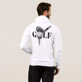 Pull À Capuche Nom personnalisé Golf (Dos entier)