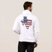 Pull À Capuche Nom personnalisé Texas (Dos entier)