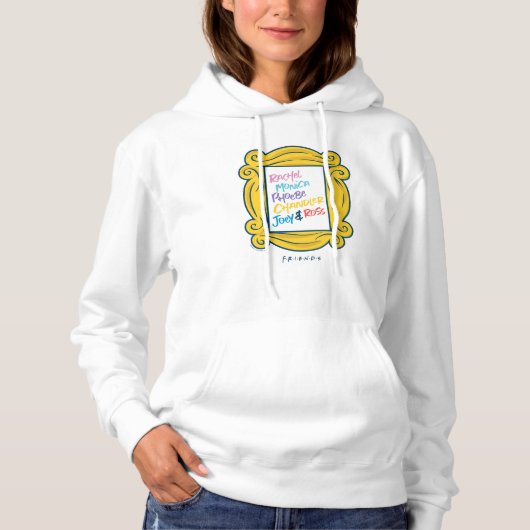 Pull À Capuche Noms FRIENDS™ dans un judas (Devant)