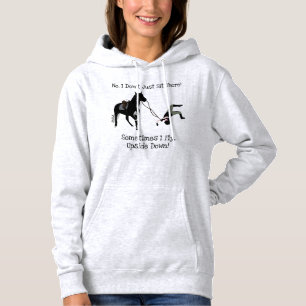 Pull À Capuche Non, je ne me contente pas d'y poser un cheval éq