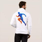 Pull À Capuche Notes de musique de microphone Design de chant rét (Dos entier)