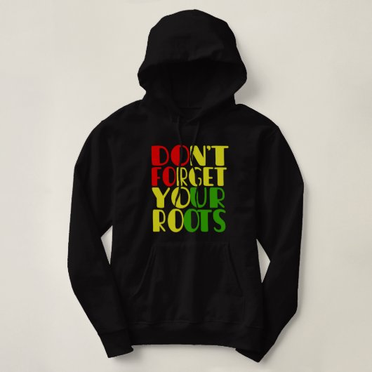 Pull À Capuche N'oubliez pas vos racines-afro-américaines (Design devant)