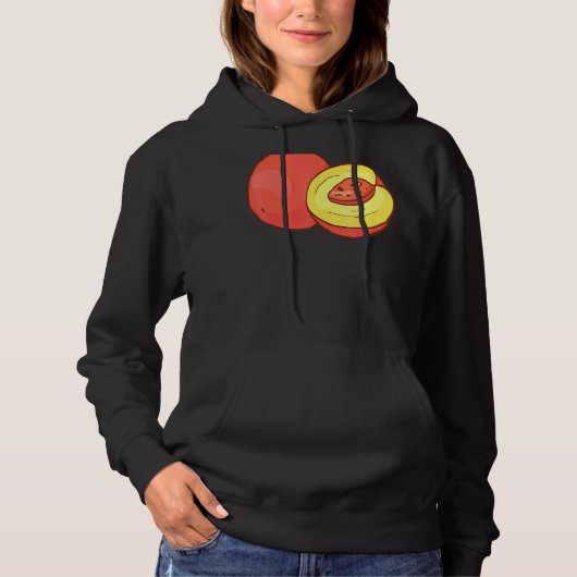 Pull À Capuche Nourriture végane végétarienne Ppeach (Devant)