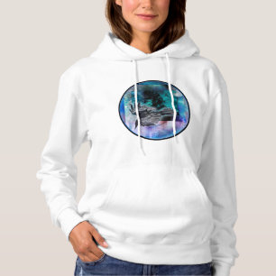 PULL À CAPUCHE NUIT DE PLEINE LUNE AU VOL DU CORBEAU