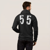 Pull À Capuche Numéro de sport 55 (Dos entier)