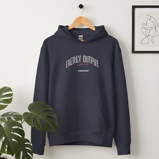 Pull À Capuche Observations Douces | Énergie de Sortie | Sombre