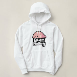 Pull À Capuche Occupé à Rien Faire - Joli Blob Rose