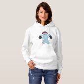 Pull À Capuche Octopus comme Bodybuilder avec des cloches (Devant entier)