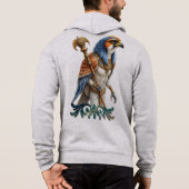 Pull À Capuche Œil du Soleil – Le Faucon Éternel du Désert (Dos)