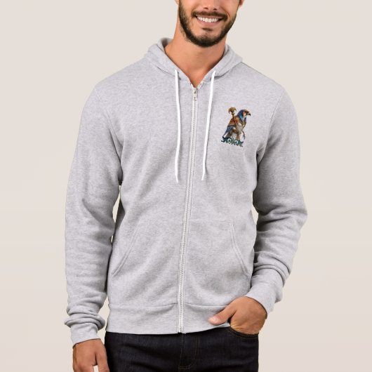 Pull À Capuche Œil du Soleil – Le Faucon Éternel du Désert (Devant)