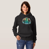 Pull À Capuche Ogopogo vert mignon Monster du lac Okanagan (Devant entier)