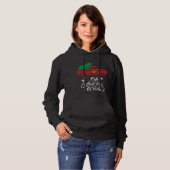 Pull À Capuche Oh Quel Amusant C'Est De Circuler Noël Arbre Rouge (Devant entier)