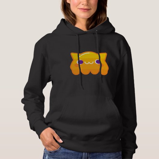 Pull À Capuche Orange Sloth (Devant)