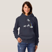 Pull À Capuche Origine de licorne (Devant entier)
