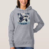Pull À Capuche Orque Vagues orageuses (Devant)