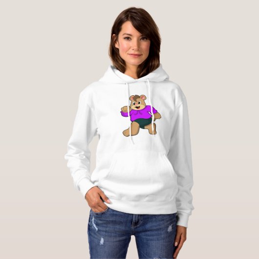 Pull À Capuche Ours à la course (Devant entier)