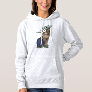 Pull À Capuche Ours Brassant D'Arbre Avec Leggings Design Extérie
