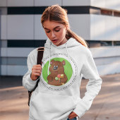 Pull À Capuche Ours Brown Avec Crème Glaciaire