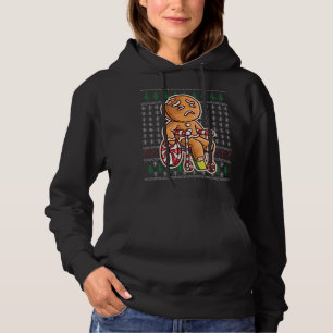 Pull À Capuche Pain D'Épices Homme En Fauteuil Roulant Broken Leg