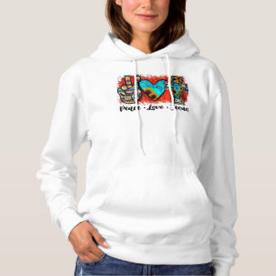 Pull À Capuche Paix Amour Jésus Drôle Chrétien, Amour Comme Jésus