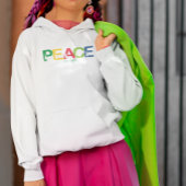 Pull À Capuche Paix sur Terre multicolore