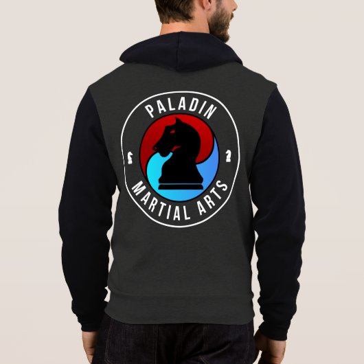 Pull À Capuche Paladin ferment la fermeture éclair complètement (Dos)