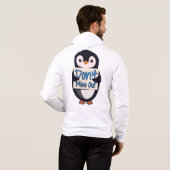 Pull À Capuche Pancarte Pingouin Ne Ratez Rien (Dos entier)