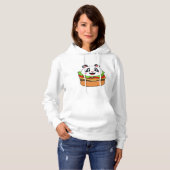 Pull À Capuche Panda avec hamburger (Devant entier)