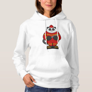 Pull À Capuche Panda comme pompier avec tuyau