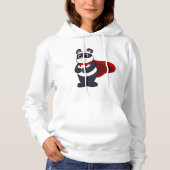 Pull À Capuche Panda en héros avec Masque et Cap (Devant)