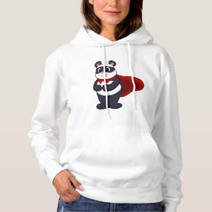 Pull À Capuche Panda en héros avec Masque et Cap