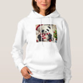 Pull À Capuche Panda Noël (Devant)