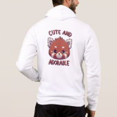 Pull À Capuche Panda rouge mignonne et adorable (Dos)