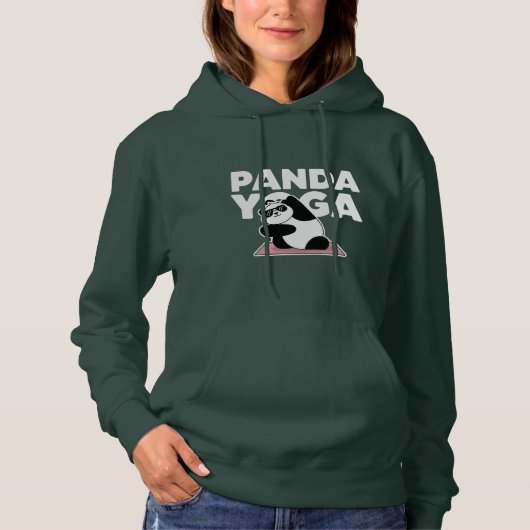 Pull À Capuche panda yoga (Devant)