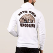 Pull À Capuche Pangolins du coeur (Dos)