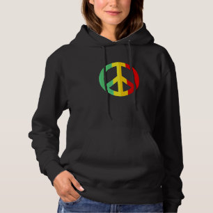 Pull À Capuche Panneau de Paix cool Egalité Liberté Hippie